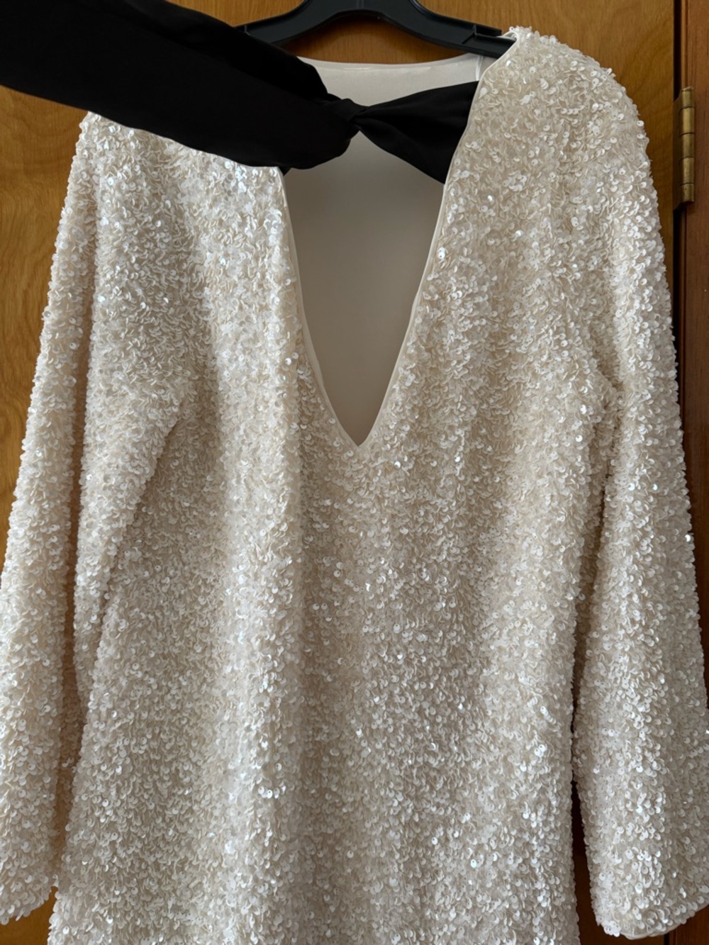 H&M SEQUINED TIE-BACK DRESS - Picture 12 of 12